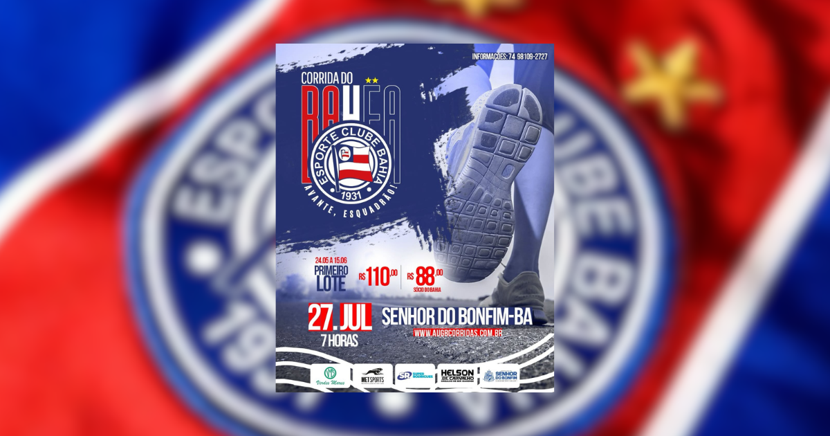 Corrida do Bahia promete agitar Senhor do Bonfim com esporte e paixão (1)