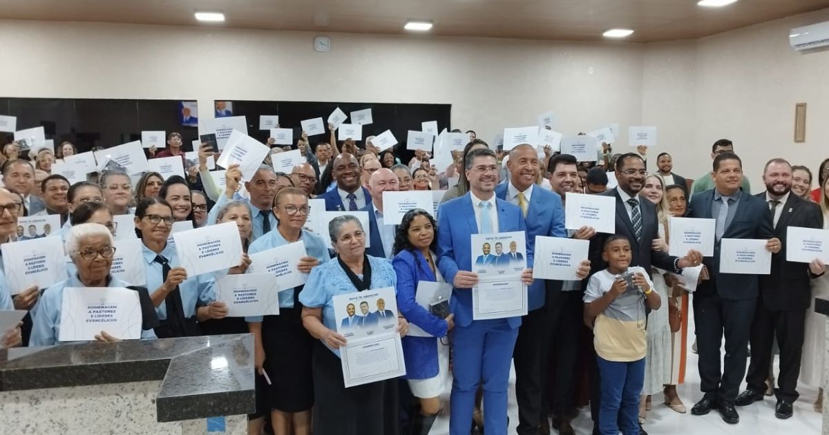 Líderes evangélicos são homenageados em Senhor do Bonfim por atuação na propagação da fé cristã